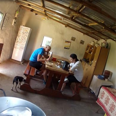 Overnight accommodation is included in the hike