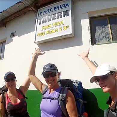 An amusing sign at a local tavern in a Pondo village